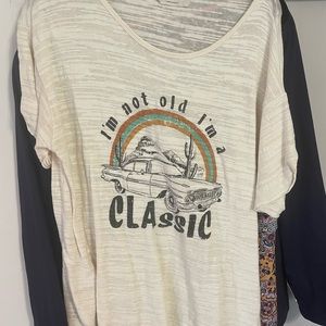 Saints & Hearts Burnout Style T Shirt Large